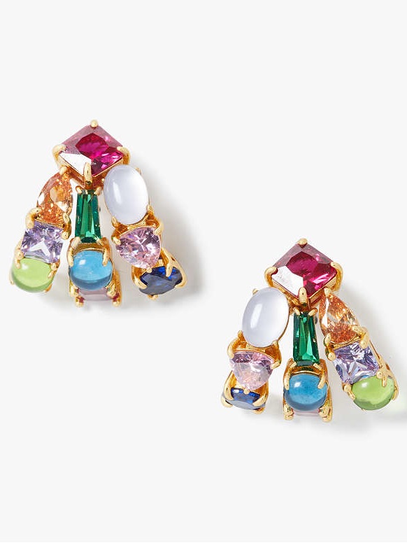 Kate Spade Showtime Stud Huggie Hoops